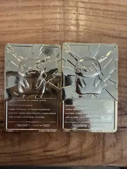 1999 Burger King Pokemon 23K Gold Plated Cards 10 Cards - Read Description - Image 5