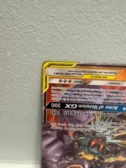 [NM/M!] Pokemon Marshadow & Machamp GX Ultra Rare Full Art Holo TAG TEAM 82/214 - Image 4