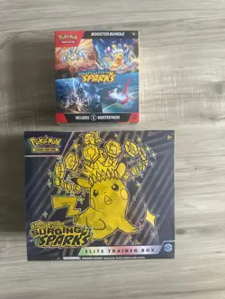 Pokemon Surging Sparks elite trainer box ETB & Booster Bundle sealed lot of 5 - Image 2