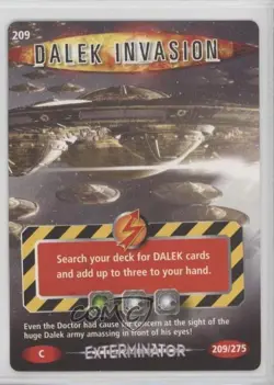 2006 Doctor Who: Battles in Time - Trading Card Game Exterminator Expansion #209 - Image 1