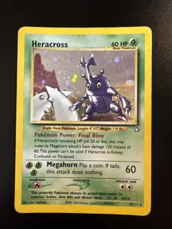 Heracross Holo Neo Genesis 6/111 Rare Pokemon - Image 1