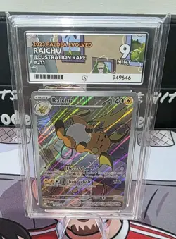 Pokemon Raichu 211/193 Paldea Evolved Illustration Rare Ace 9 MINT - Image 1
