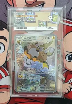 Pokemon Raichu 211/193 Paldea Evolved Illustration Rare Ace 9 MINT - Image 3