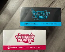 Pokemon Black Bolt and White Flare Pokemon Center ETB Brand New Sealed - Image 2
