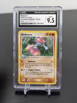 CGC 9.5 Pokemon Medicham EX Hidden Legends 10/101 Holo Rare - Image 3