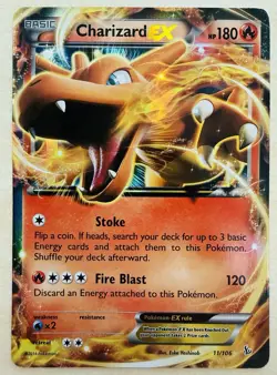 Pokemon TCG Charizard Flashfire 11/106 Holo Holo Rare EX Lightly Played - Image 1