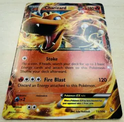 Pokemon TCG Charizard Flashfire 11/106 Holo Holo Rare EX Lightly Played - Image 2