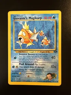 Giovanni's Magikarp 73/132 Common Gym Challenge Unlimited Pokemon - Image 1