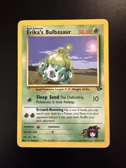 Erika's Bulbasaur 39/132 Uncommon Gym Challenge Pokemon - Image 1