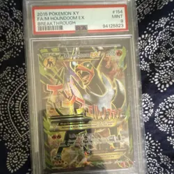 Pokemon TCG Breakthrough M Houndoom EX Full Art Ultra Rare Holo PSA 9 154/162 - Image 1