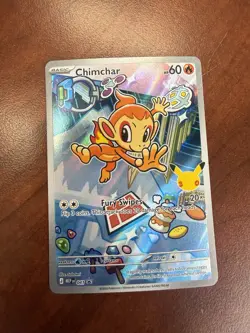 Pokemon Chimchar 041/MEP Mega Evolution Promo Full Art Holo Basic HP60 Fire - Image 1