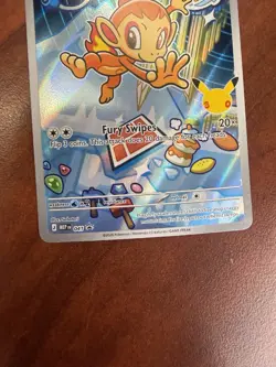 Pokemon Chimchar 041/MEP Mega Evolution Promo Full Art Holo Basic HP60 Fire - Image 3