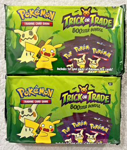 2023 POKEMON TRICK OR TRADE BOOSTER BUNDLE LOT OF 2 100 PACKS **NEW** - Image 1