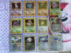 Pokemon Vintage MP/HP Holo Rare Lot Of 12 Base Team Rocket Fossil Authentic - Image 1