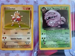 Pokemon Vintage MP/HP Holo Rare Lot Of 12 Base Team Rocket Fossil Authentic - Image 3