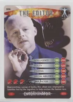 2006 Doctor Who: Battles in Time - Trading Card Game The Editor #006 - Image 1