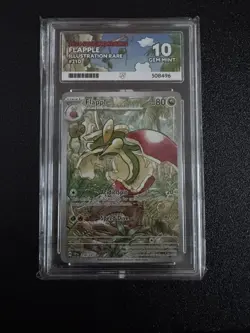 Flapple 210/191 Illustration Rare – Surging Sparks | ACE 10 | Graded Pokemon TCG - Image 1