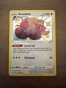 Pokemon TCG - Greedent SV100/SV122 NM Shiny Rare Shining Fates Shiny Vault - Image 1