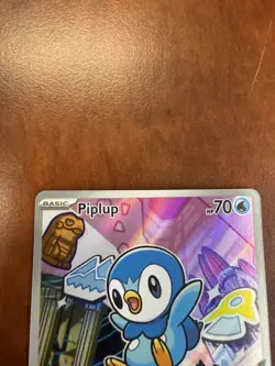 Pokemon Piplup Promo Full Art Illustration Rare Holo 098/094 Phantasmal Flames - Image 2