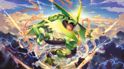 Pokemon mega rayquaza Pad Gaming Mat Desk - Image 1