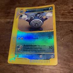 2002 Pokemon Poliwhirl 89/165 – Expedition – Reverse Holo – Yuka Morii - LP - Image 1