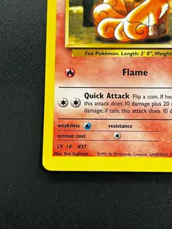 Brock's Vulpix 73/132 - Gym Heroes Vintage WOTC Pokemon TCG Card LP - Image 2