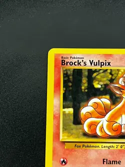 Brock's Vulpix 73/132 - Gym Heroes Vintage WOTC Pokemon TCG Card LP - Image 5