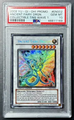 2009 Yugioh Promo ANCIENT FAIRY DRAGON CT06-EN002 Limited Edition PSA 10 Gem - Image 1