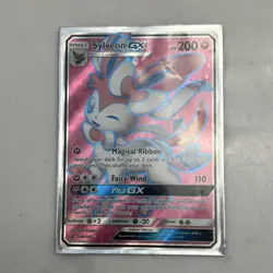 Pokemon Sylveon GX Full Art Ultra Rare 140/145 SM Guardians Rising Holo English - Image 1