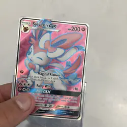 Pokemon Sylveon GX Full Art Ultra Rare 140/145 SM Guardians Rising Holo English - Image 3