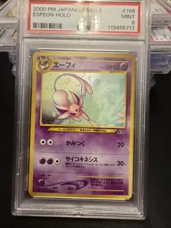 ESPEON 2000 Japanese Neo 2 #196 Holo Rare PSA 9 MINT - Image 1