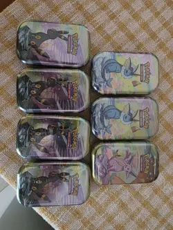 Pokemon TCG Scarlet & Violet Prismatic Evolutions Mini Tin x7 - New & Sealed - Image 1