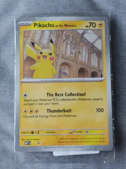 Sealed Pokemon Jumbo Promo Card - Pikachu At The Museum UK Exclusive MEP En - Image 1