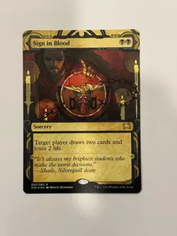 Sign in Blood (Foil Etched) Strixhaven: Mystical Archive Foil NM - Image 1