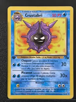 Carte Pokemon Crustabri 32/62 Edition 1 Ed 1 Fossile Wizards 2 - Image 2