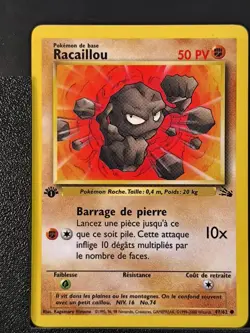 Carte Pokemon Racaillou 47/62 Edition 1 Ed 1 Fossile Wizards 6 - Image 2
