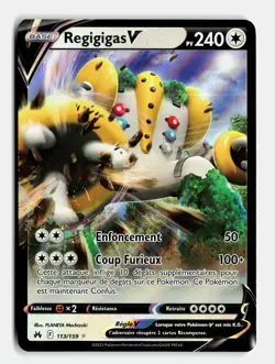 Carte Pokemon Regigigas V 113/159 EB12.5 Zenith Supreme Epee et Bouclier - Image 1