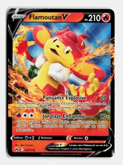 Carte Pokemon Flamoutan V 022/159 EB12.5 Zenith Supreme Epee et Bouclier - Image 1