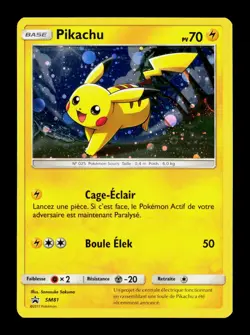 Carte Pokemon Pikachu SM81 FR Promo Soleil Et Lune - Image 1