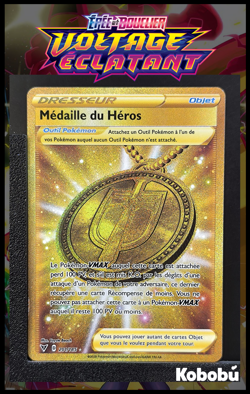 Carte Pokemon Medaille Du Heros 201/185 EB4 Voltage eclatant epee et bouclier - Image 1