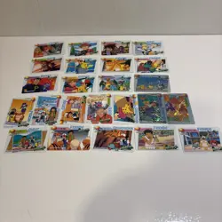 JP 1998 Bandai Pocket Monsters Carddass Anime Friends Satoshi LOT cards+stickers - Image 1