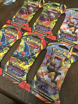 Pokemon Phantasmal Flames Sleeved Booster Pack Lot (6 Packs) – Factory Sealed. - Image 2