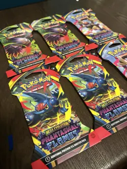 Pokemon Phantasmal Flames Sleeved Booster Pack Lot (6 Packs) – Factory Sealed. - Image 3