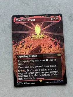 The Fire Crystal #337 FOIL - Borderless - MTG Final Fantasy FIN English - NM - Image 3