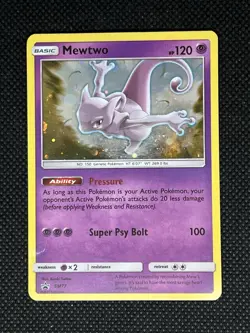 Pokemon Mewtwo SM77 Promo Holo 2017 Pokemon Promos 120 HP Basic - Image 1
