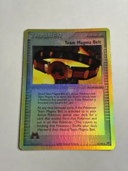 Pokemon TCG Team Magma Belt 81/95 EX Team Magma vs Team Aqua Holo Uncommon 2004 - Image 1