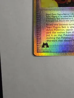 Pokemon TCG Team Magma Belt 81/95 EX Team Magma vs Team Aqua Holo Uncommon 2004 - Image 2