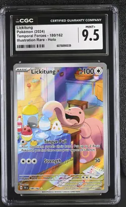 Pokemon GRADED Lickitung 180/162 Temporal Forces IR 9.5 CGC ENGLISH - Image 1