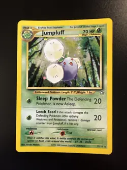 Jumpluff 7/111 Neo Genesis Unlimited Holo Rare Pokemon - Image 1