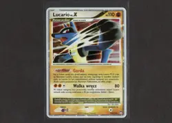 POKEMON POLISH LANGUAGE MYSTERIOUS TREASURES LUCARIO LVL X - Image 1